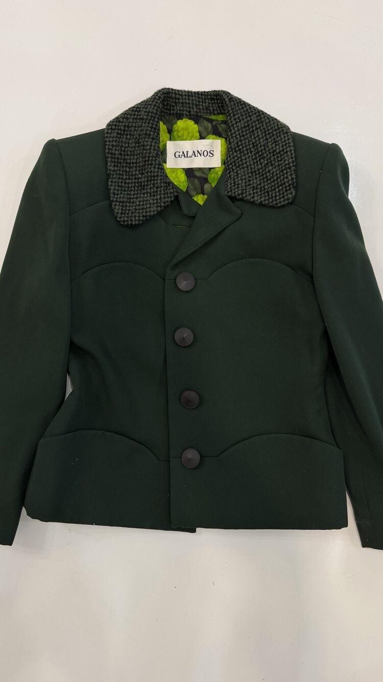 Vintage 70s 80s Galanos Blazer: Evening Jacket S/M